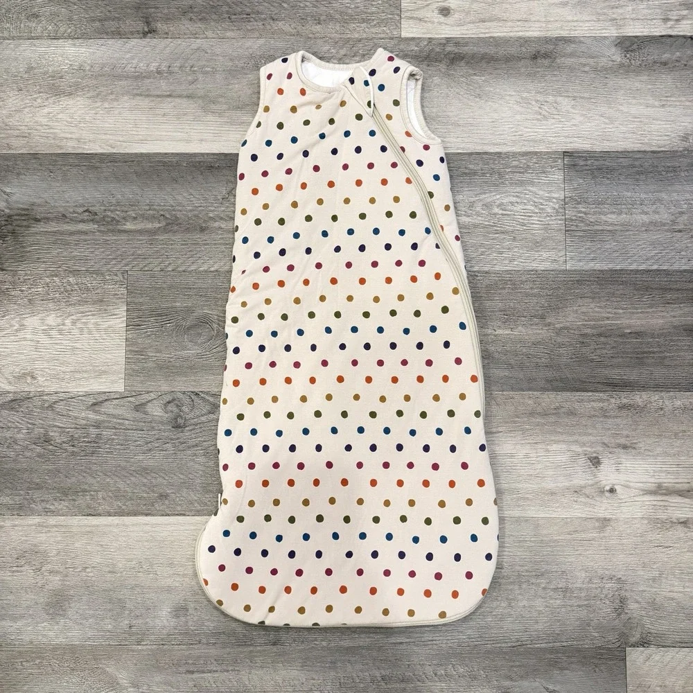 Kyte Baby Sleep Bag Oat Polka Dot 2.5 TOG Size S Bamboo Sleep Sack